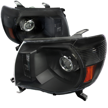 Spec-D Tuning 05-11 Toyota Tacoma Projector Headlight Black Housing 2LHP-TAC06JM-RS